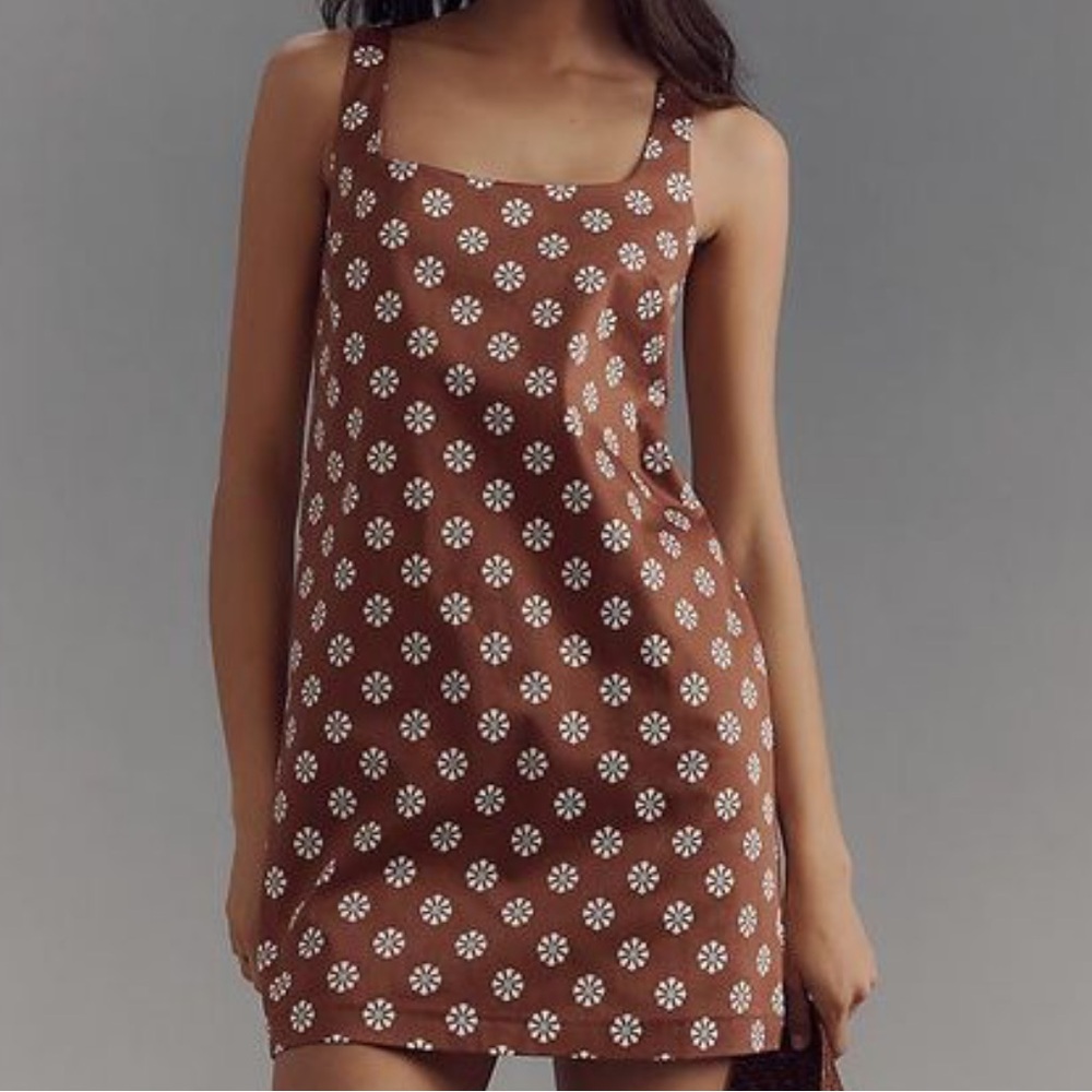 NWT Maeve Sleeveless Square Neck Mini-Dress